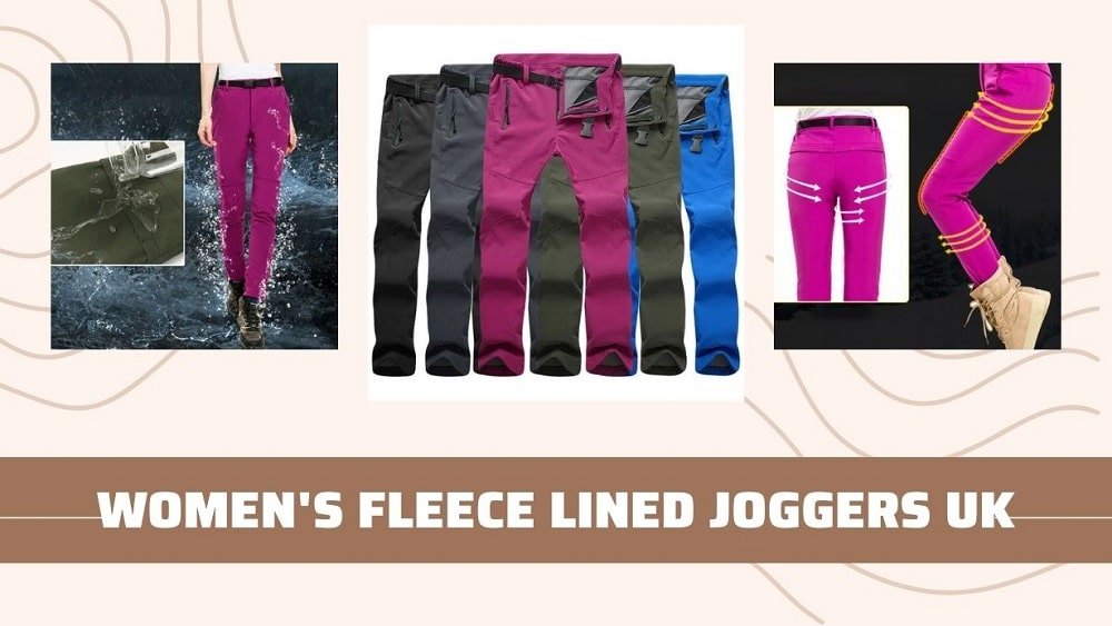 women's fleece lined joggers uk