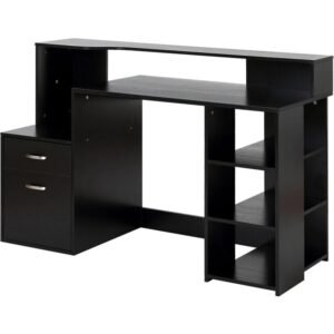 Small desk with storage for bedroom