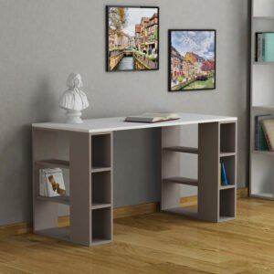 Small grey desk for bedroom