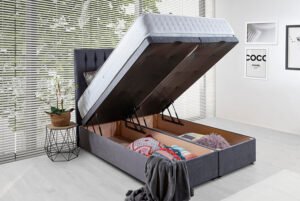 ottoman double bed with mattress